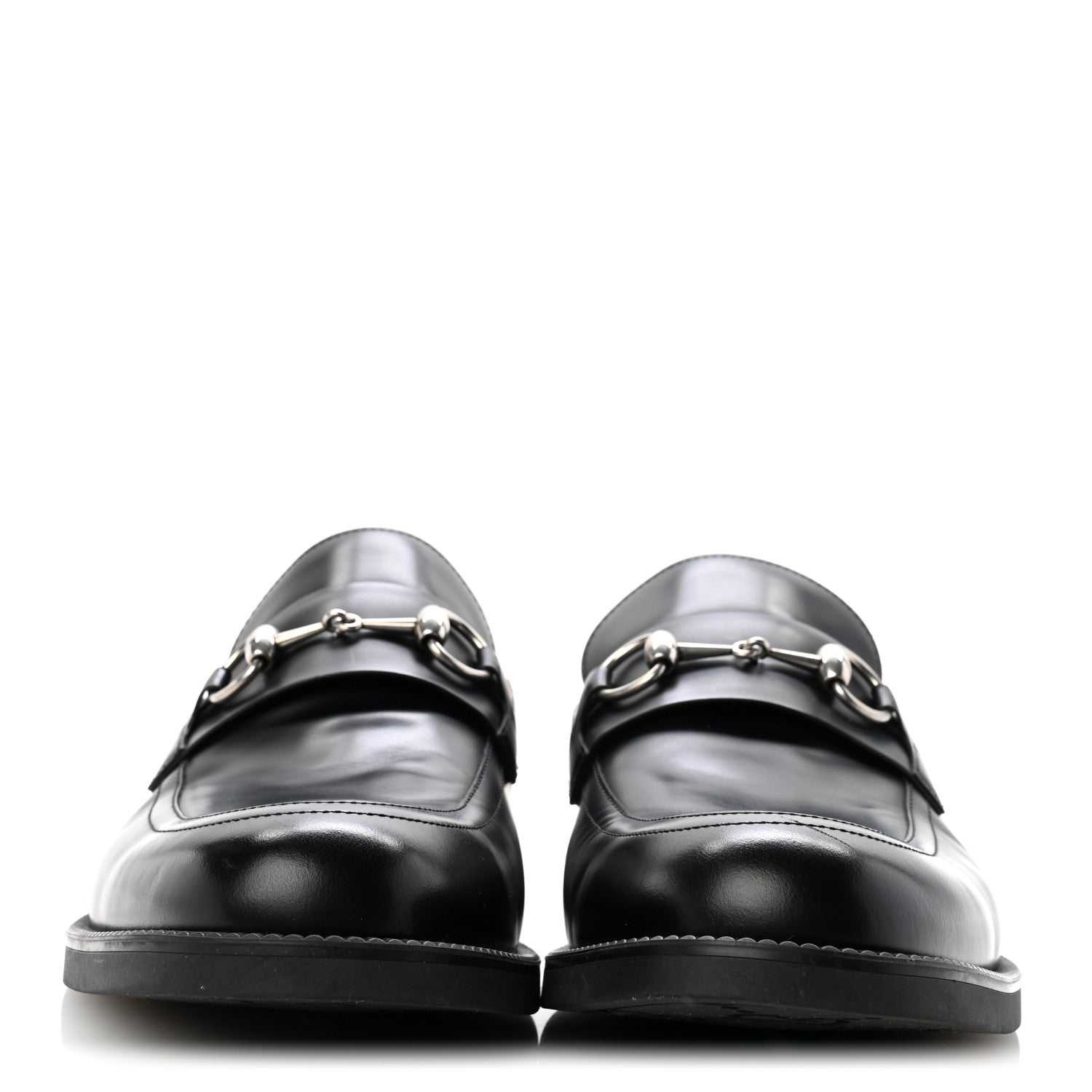 Gucci Davis Bull Mens Horsebit Loafers 10 Black 3 of 10