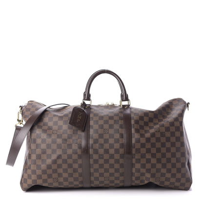 Louis Vuitton Damier Ebene Keepall Bandouliere 55 1 of 19