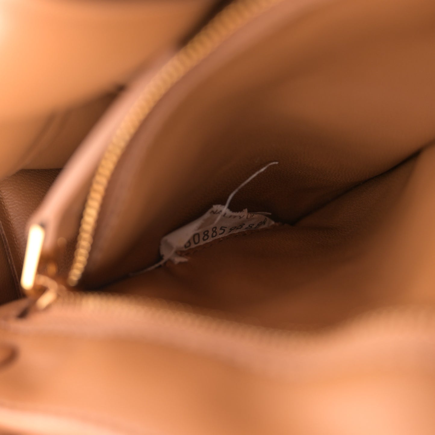 Nappa Maxi Intreccio Padded Cassette Crossbody Bag Caramel