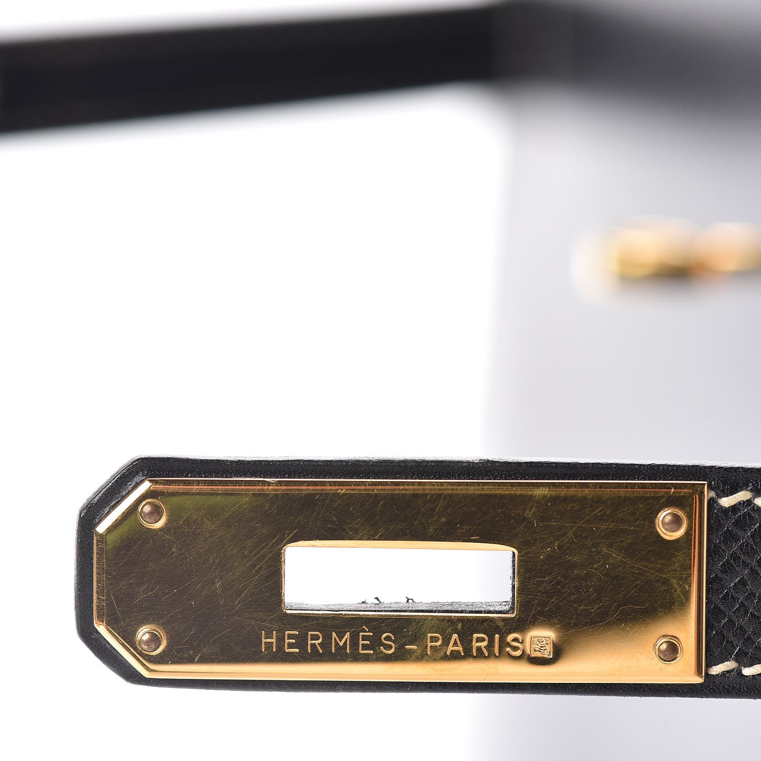 Hermes Veau Grain Lisse Kelly Sellier 32 Black 16 of 33