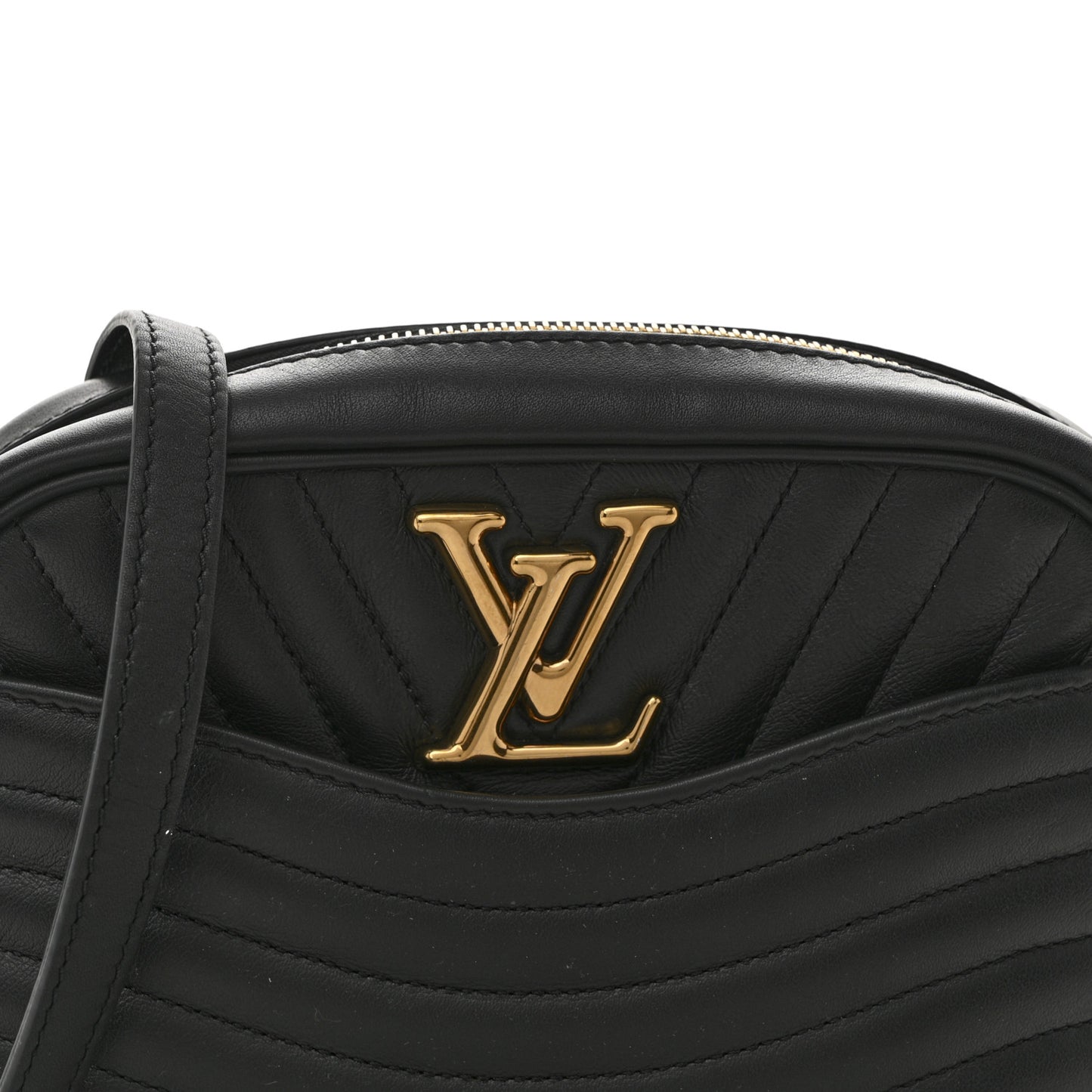 Calfskin New Wave Camera Bag NV Black