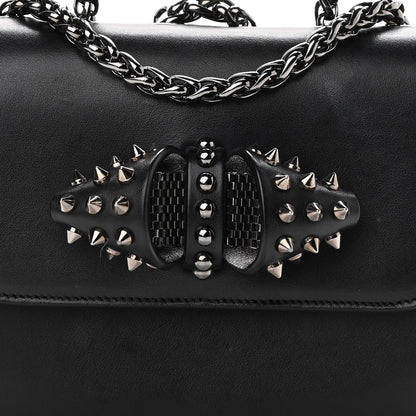 Christian Louboutin Calfskin Baby Sweety Charity NV Shoulder Bag Black 9 of 12
