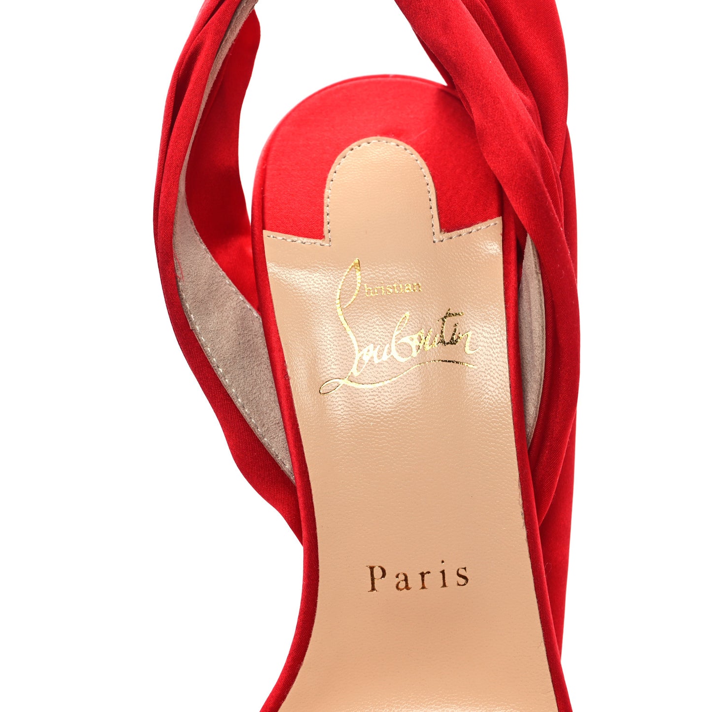 Crepe Satin Du Desert 100 Sandal 38 Loubi