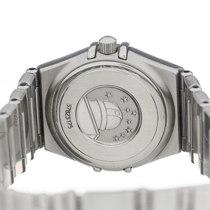 Omega Stainless Steel Diamond 22mm Constellation Quartz Watch Black 1562.56 4 of 4