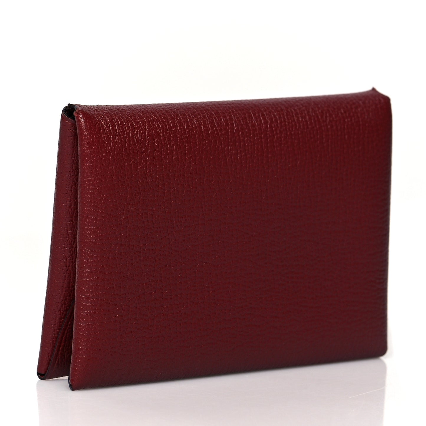 Chevre Mysore Calvi Duo Card Case Rouge H