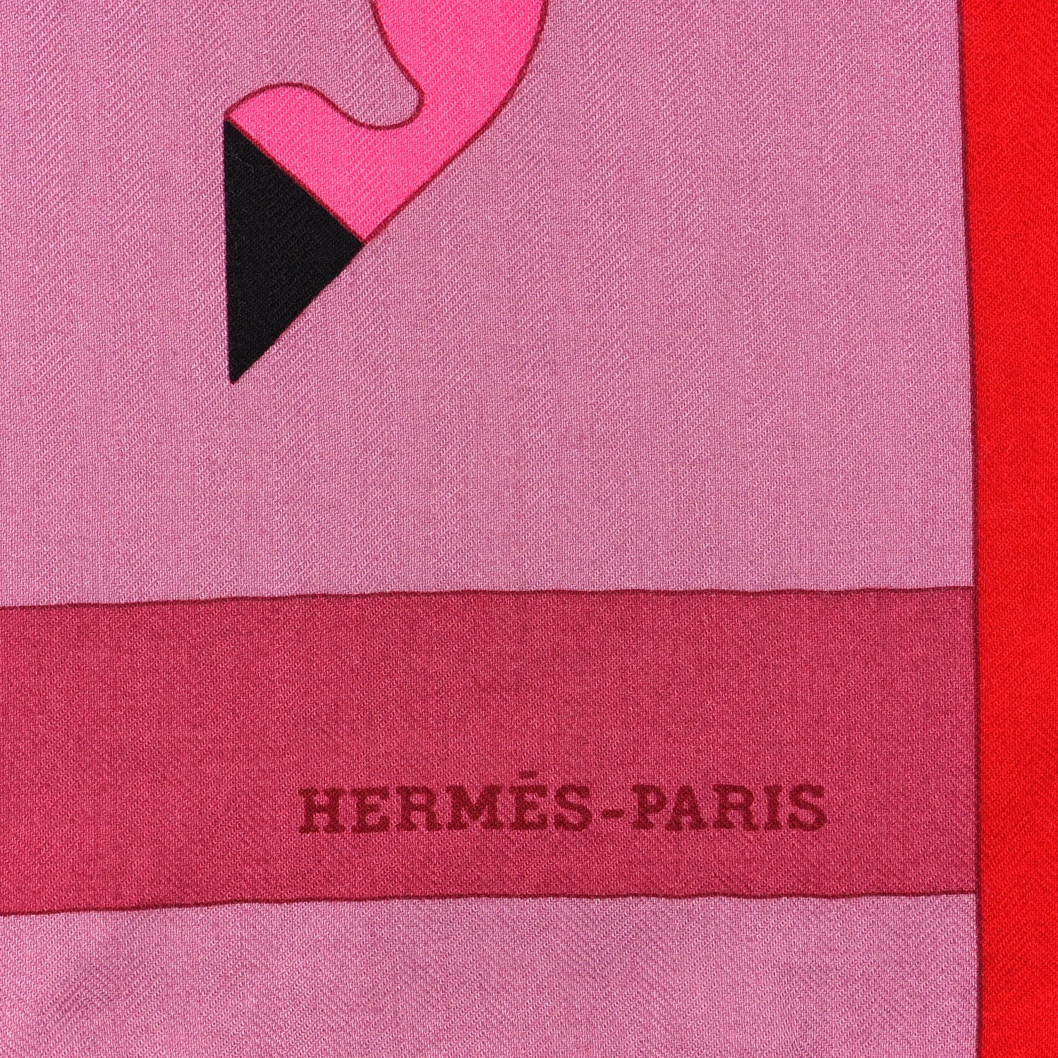 Hermes Cashmere Silk Rocabar Shawl 140 Rouge Rose Parme 2 of 4