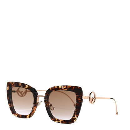 Fendi Acetate Metal F is Fendi FF Square Cat Eye Sunglasses FF 0408/S Havana 1 of 6