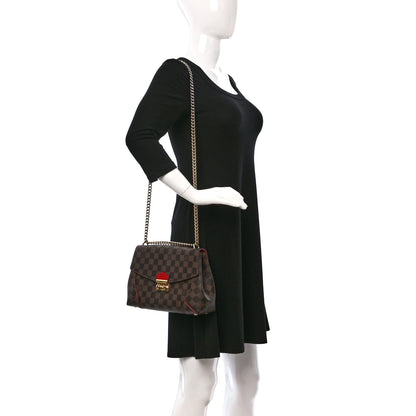 Louis Vuitton Damier Ebene Caissa Clutch Cherry 2 of 8