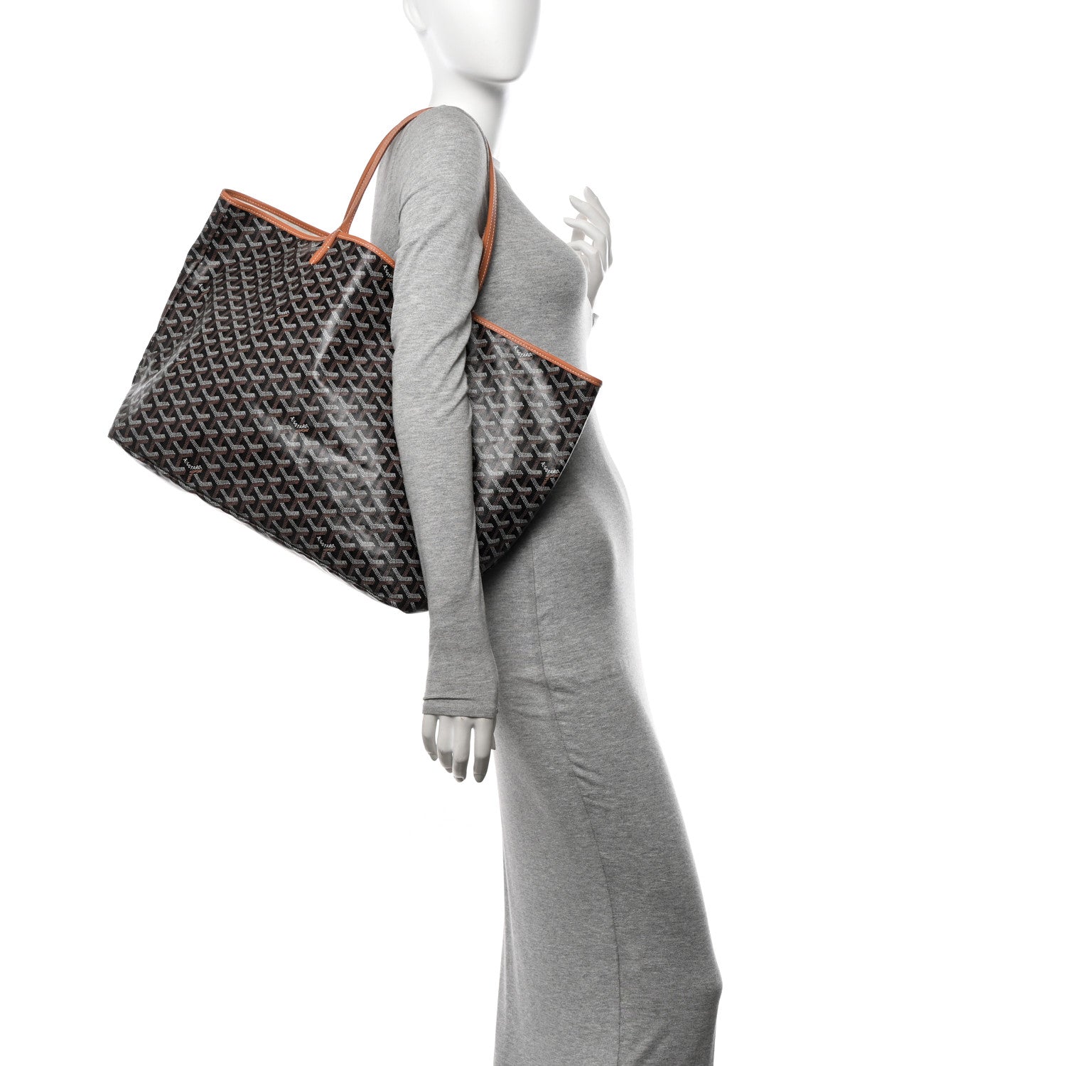 Goyard Goyardine Saint Louis GM Black Gold 2 of 11