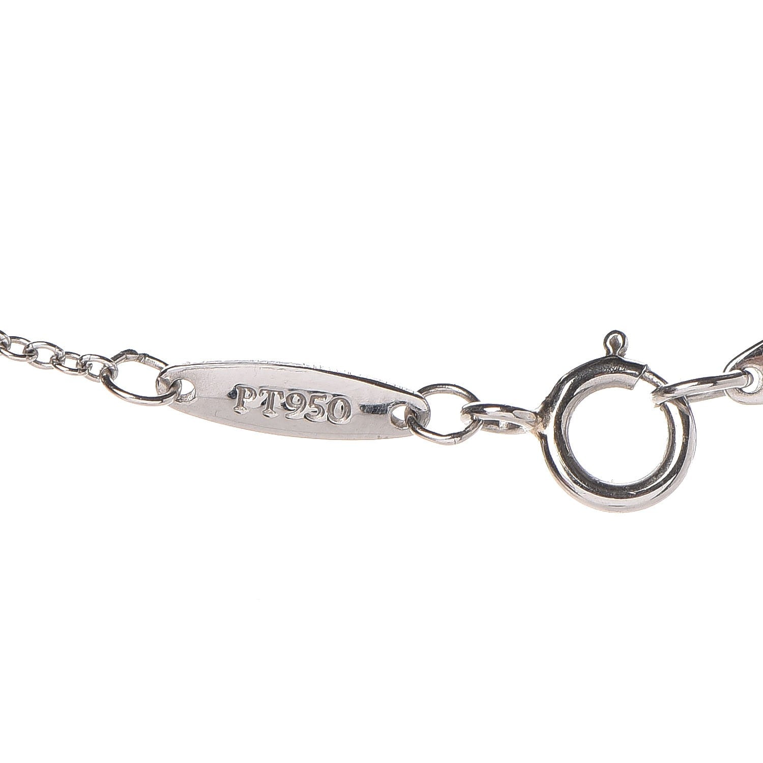 Tiffany Platinum Diamond .33ct Elsa Peretti Diamonds by the Yard Pendant Necklace 6 of 8