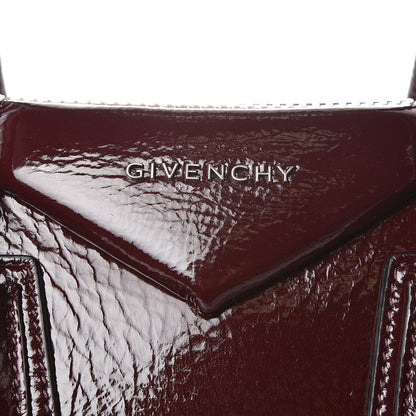 Givenchy Crinkled Patent Calfskin Small Antigona Aubergine 7 of 11