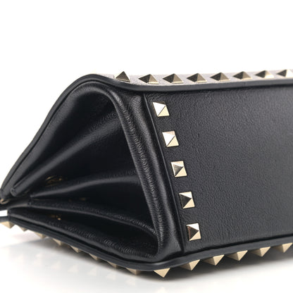 Valentino Garavani Calfskin Rockstud Mini Chain Shoulder Bag Black 8 of 11