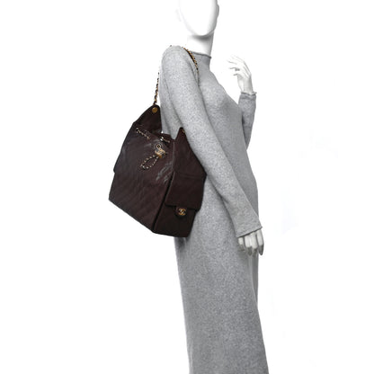 Chanel Caviar Quilted Medium Chanel 25 Handbag Dark Brown 3 of 12