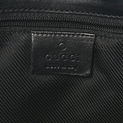Gucci Monogram Lobster Clasp Jackie O Hobo Black 6 of 11