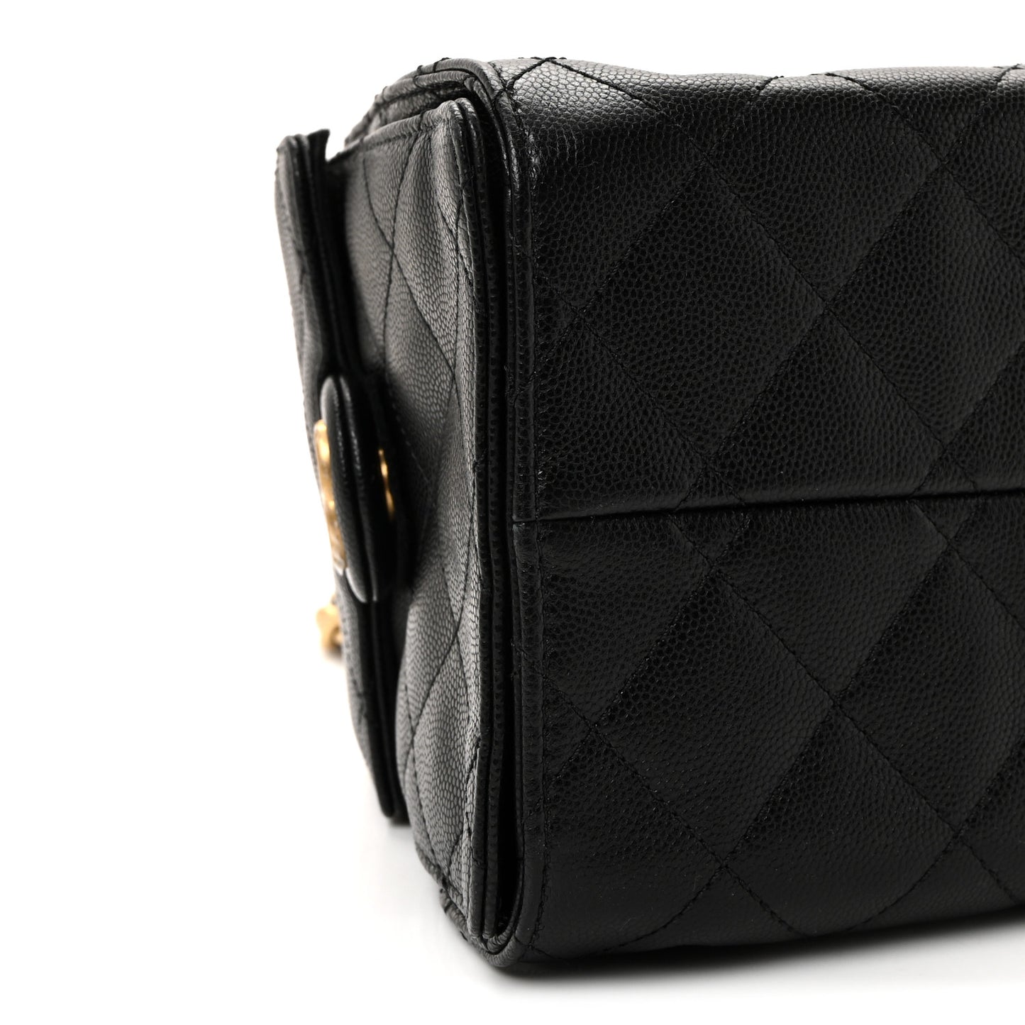 Caviar Quilted Small Chanel 25 Handbag Black