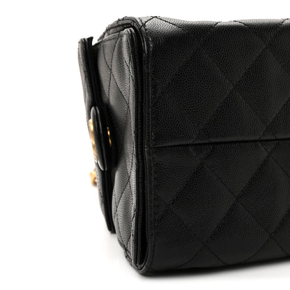 Chanel Caviar Quilted Small Chanel 25 Handbag Black 9 of 10