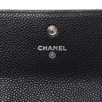 Chanel Caviar Quilted Large Gusset Flap Wallet Black 6 of 14