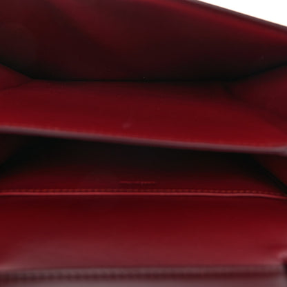 Celine Box Calfskin Teen Classic Box Flap Bag Burgundy 5 of 9