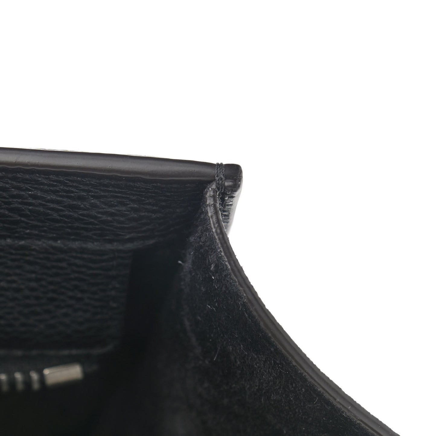 Drummed Calfskin Mini Luggage Black