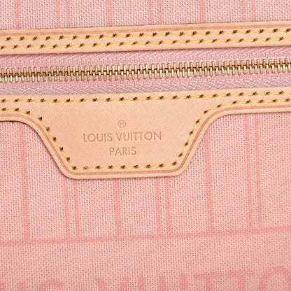 Louis Vuitton Damier Azur Neo Neverfull MM Rose Ballerine 7 of 8