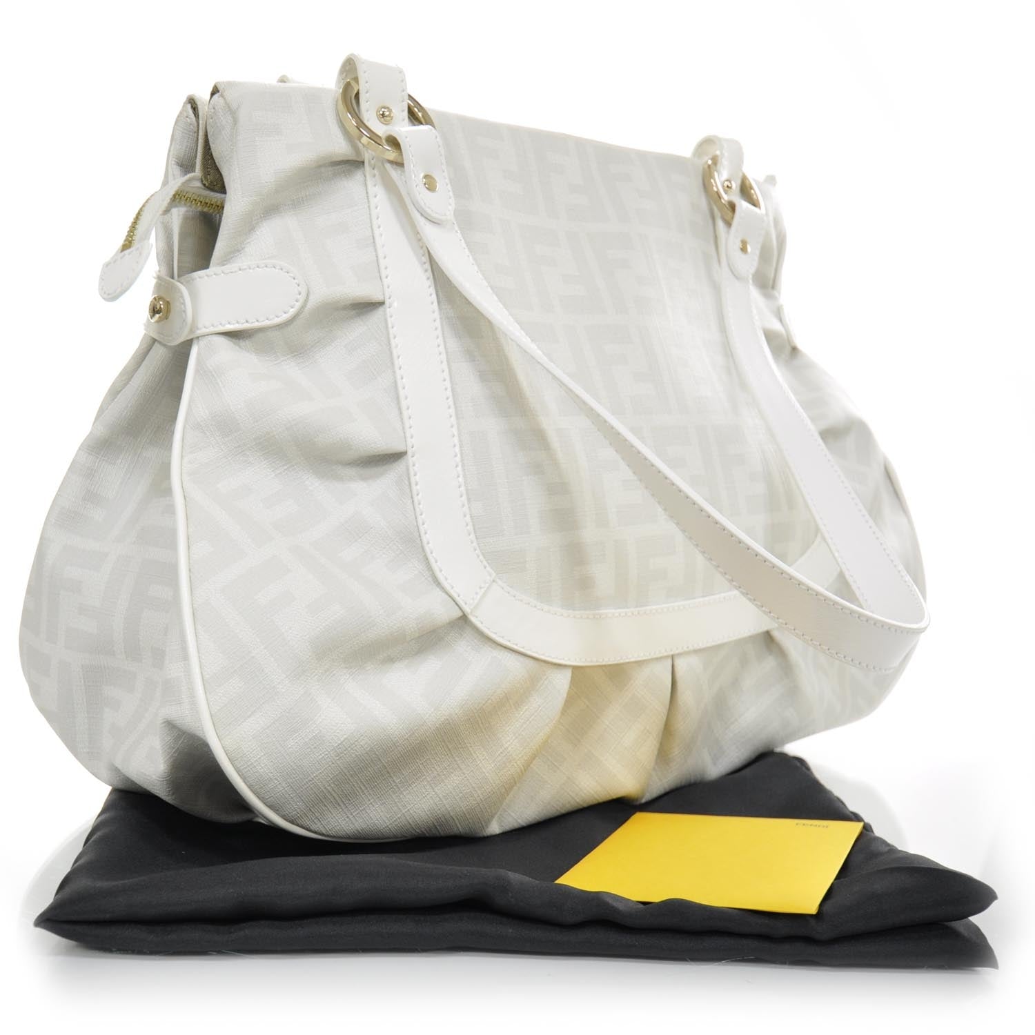 Fendi Zucca Spalmati Large Chef Shopper Tote White 2 of 10