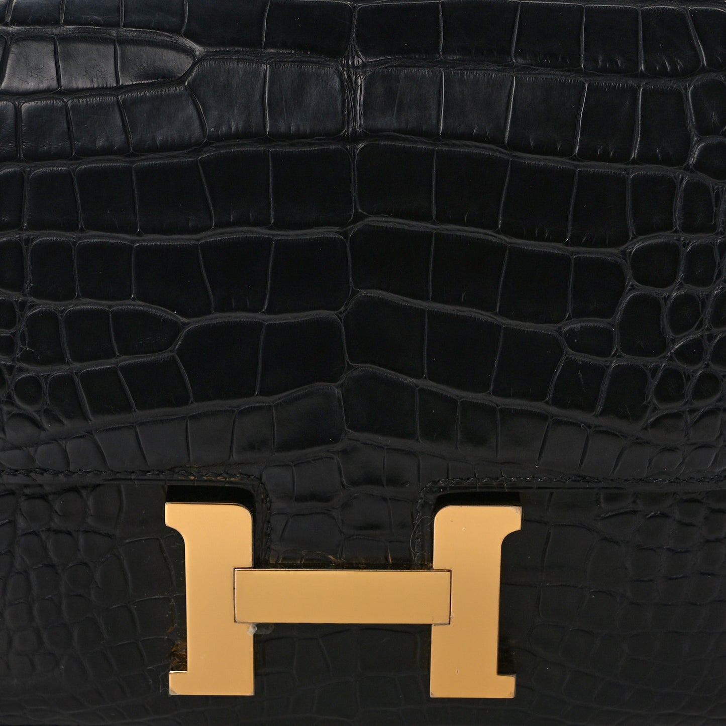 Matte Alligator Constance 18 Black