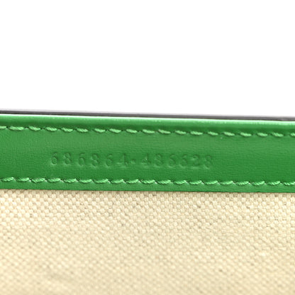 Gucci Boarded Dyana Lux Calfskin Web Mini Bamboo 1947 Top Handle Bag Spring Green 7 of 11