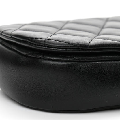 Chanel Calfskin Quilted Coco Mail Clutch With Chain Black 10 of 12