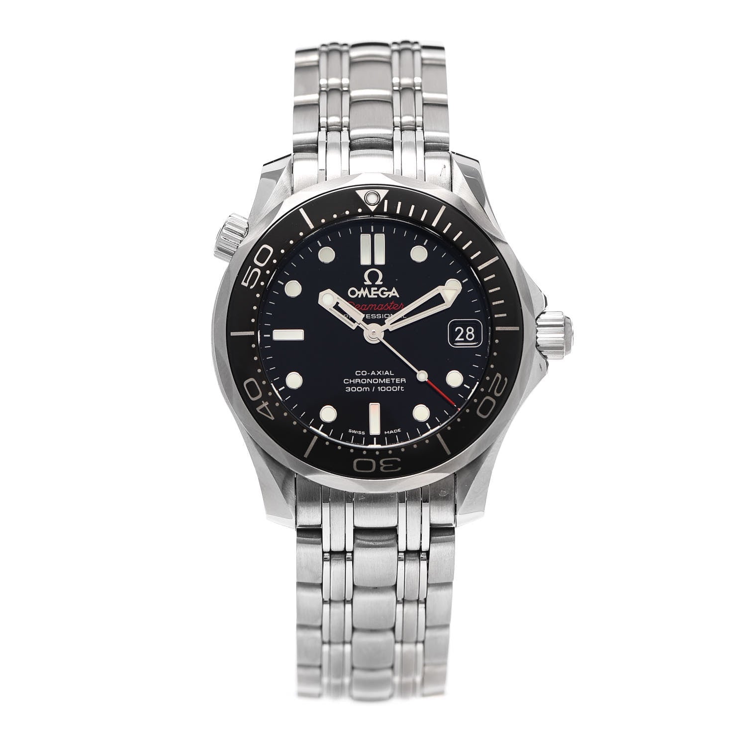 Omega Stainless Steel 36mm Seamaster Co-Axial Automatic Watch Black 212.30.36.20.01.002 1 of 6