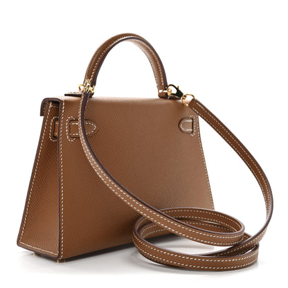 Hermes Epsom Mini Kelly Sellier 20 Gold 3 of 12