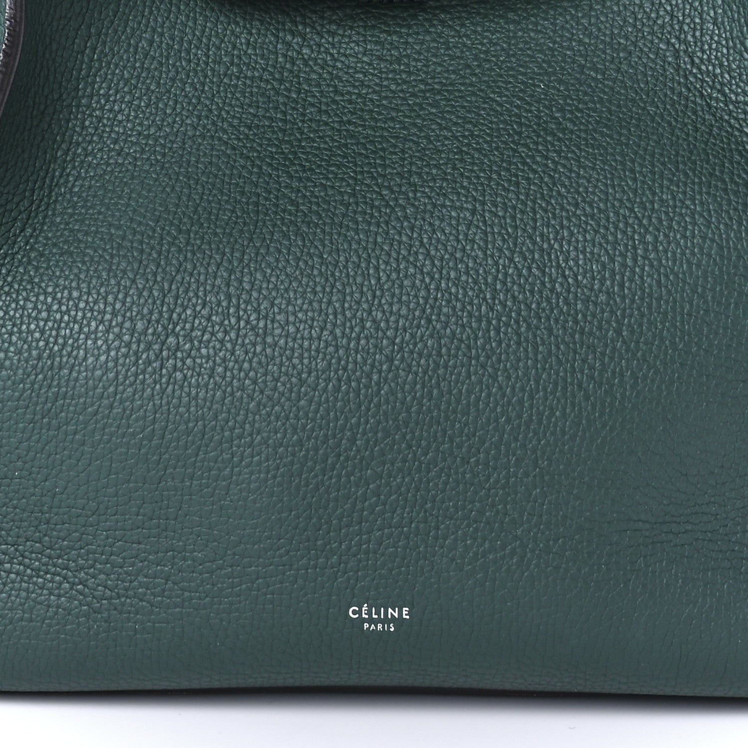 Celine Supple Grained Calfskin Small Big Bag Dark Green 7 of 8