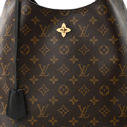 Louis Vuitton Monogram Flower Hobo Black 7 of 9