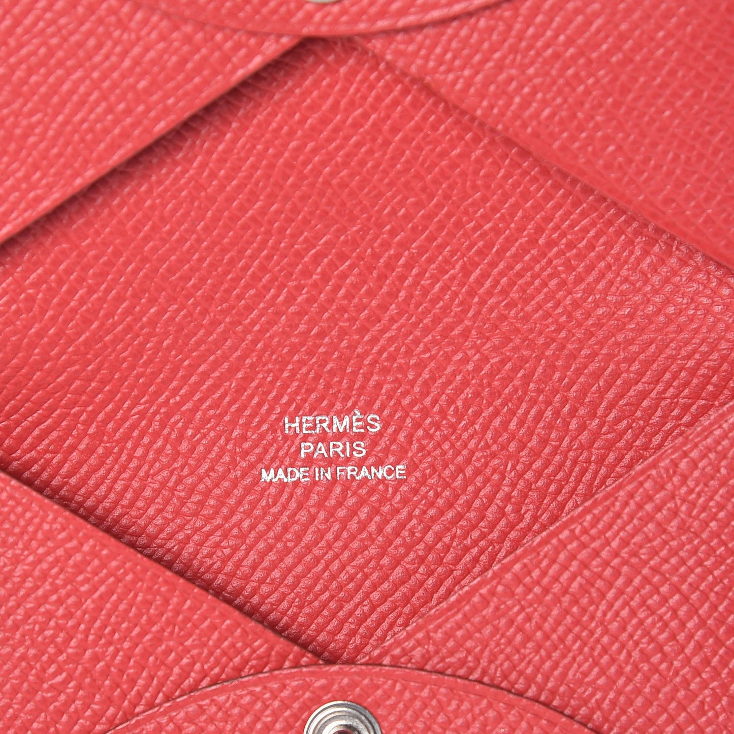 Epsom Calvi Card Case Rouge Casaque