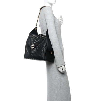 Chanel Caviar Quilted Medium Chanel 25 Handbag Black 2 of 11