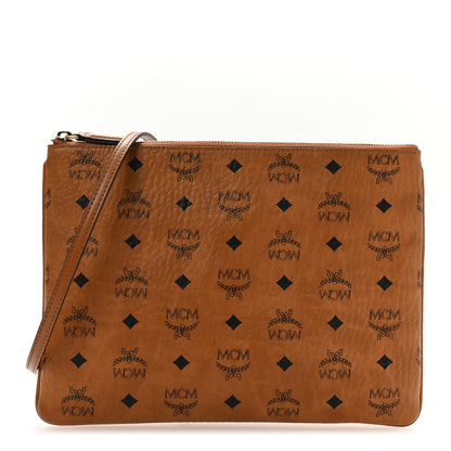 MCM Visetos Original Medium Pouch Cognac 1 of 10