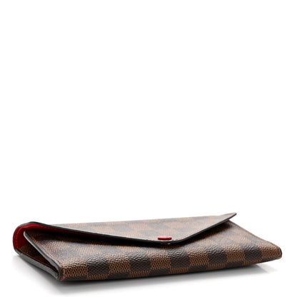 Louis Vuitton Damier Ebene Josephine Wallet Red 5 of 11
