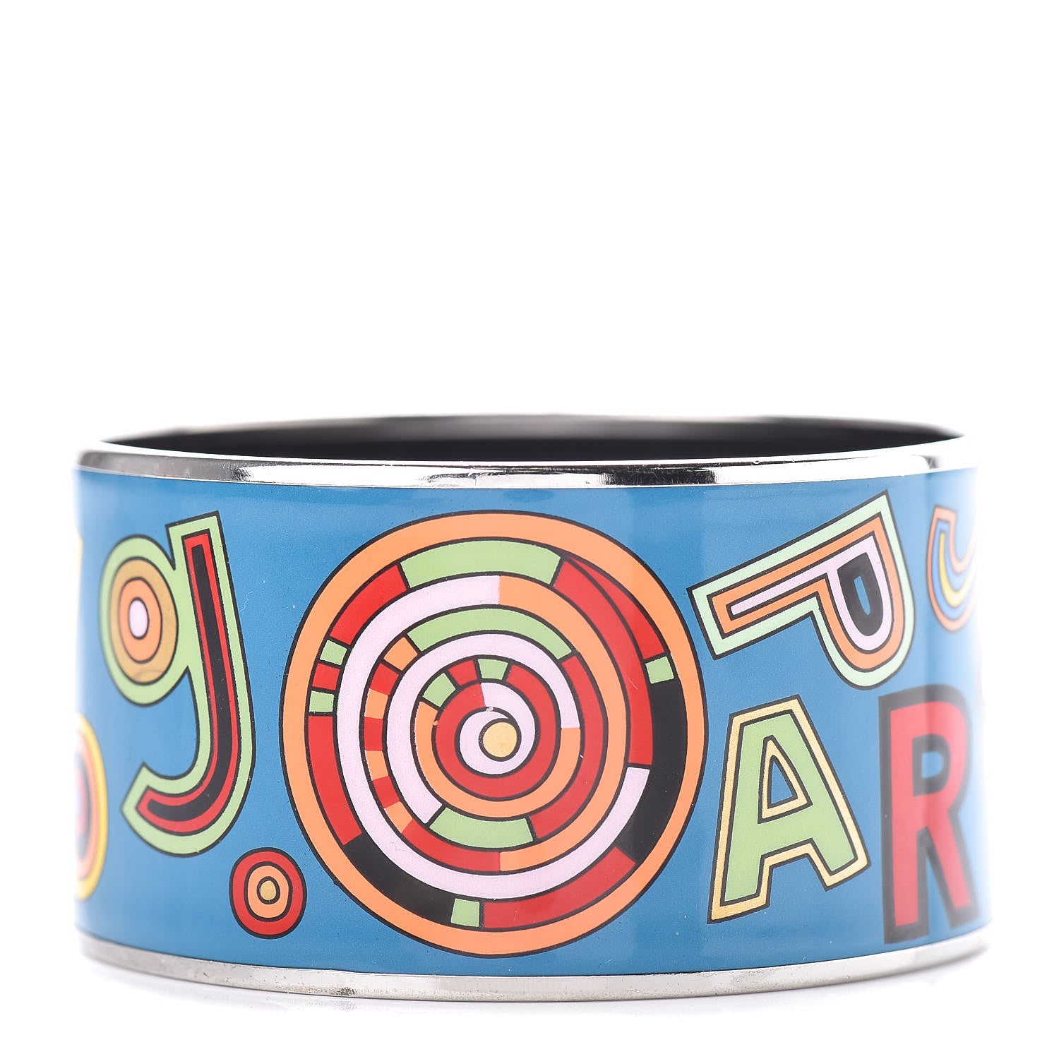 Hermes Enamel Printed Tohu Bohu Extra Wide Bracelet 70 1 of 6