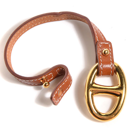 Hermes Natural Tadelakt Granville Bracelet Fauve Medium 4 of 10