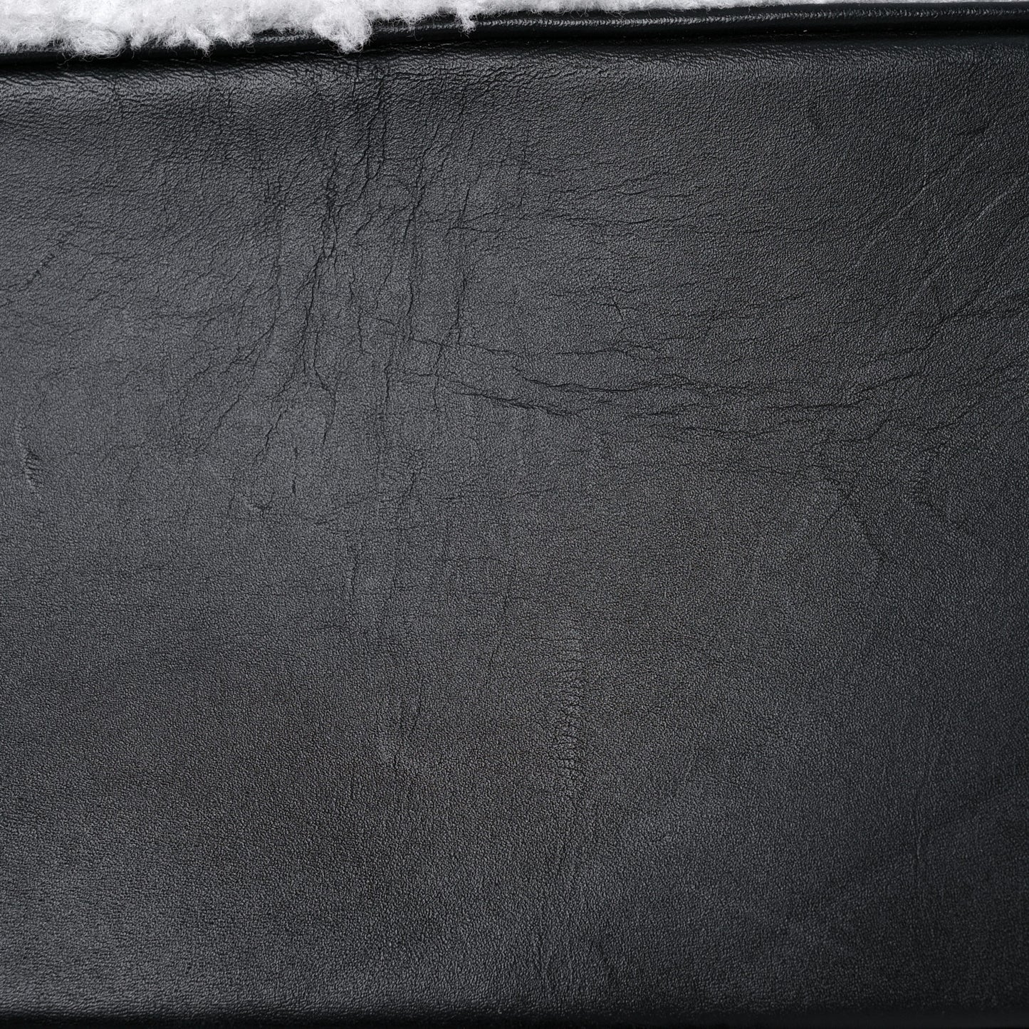 Shearling Contrast Logo Stark Backpack Black White
