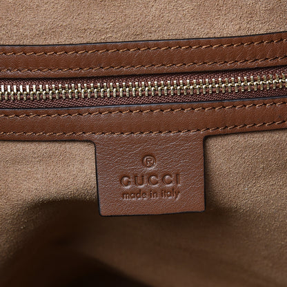 Gucci GG Supreme Monogram Large Linea A Hobo Light Brown 5 of 9