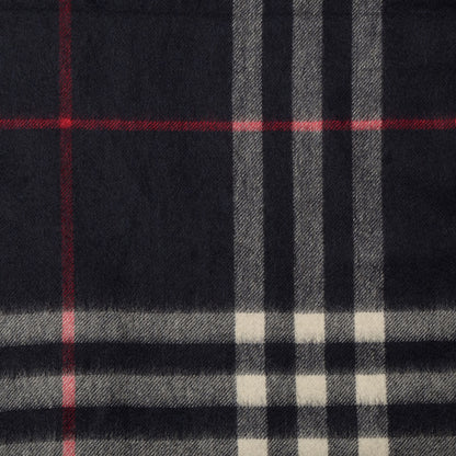 Burberry Cashmere Giant Check Scarf Navy 3 of 4