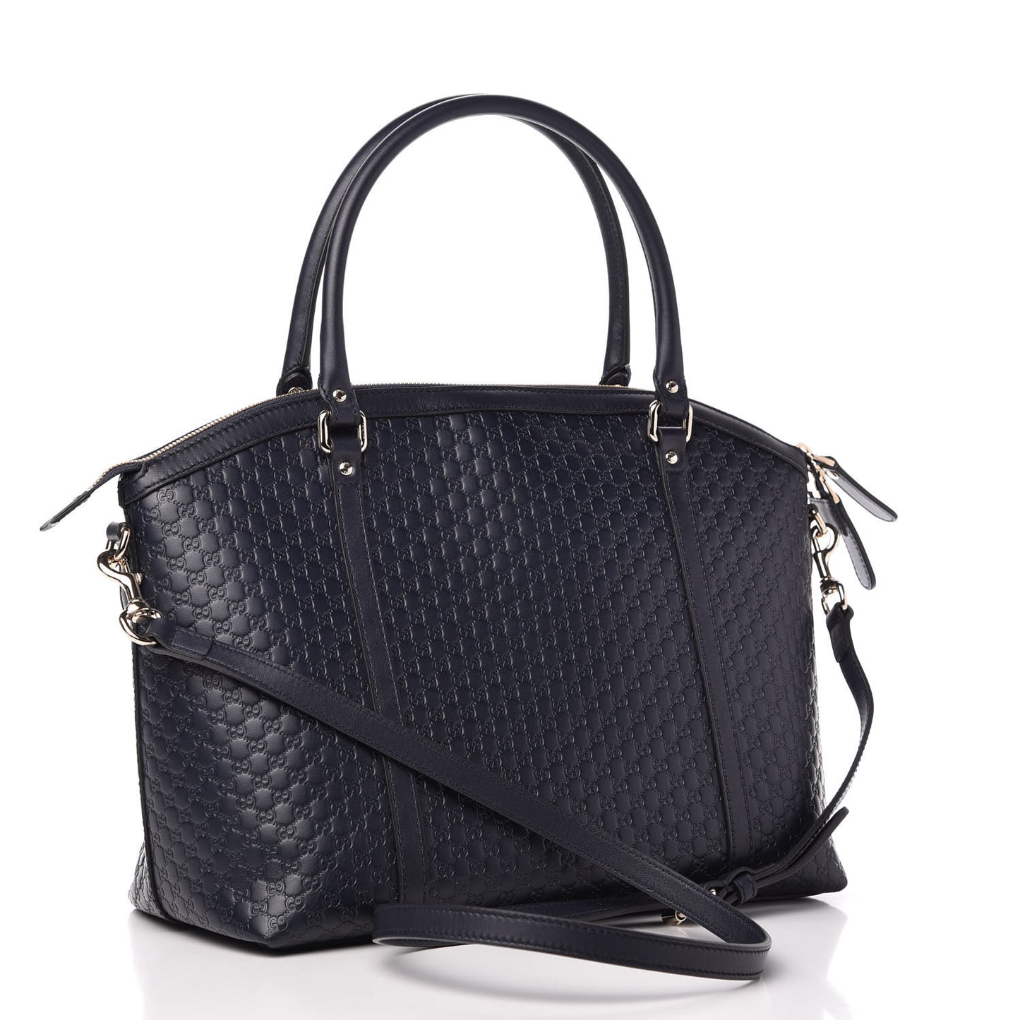 Soft Microguccissima Dome Satchel Navy