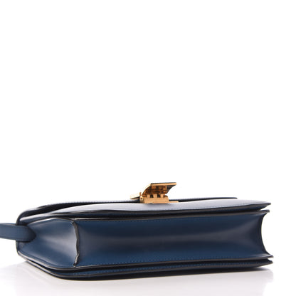 Celine Box Calfskin Medium Classic Box Flap Indigo 4 of 13