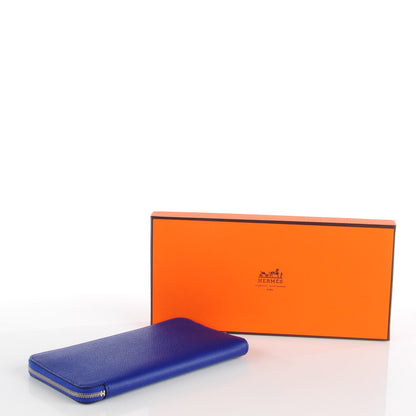 Hermes Epsom Silk'In Wallet Bleu Electrique 4 of 11