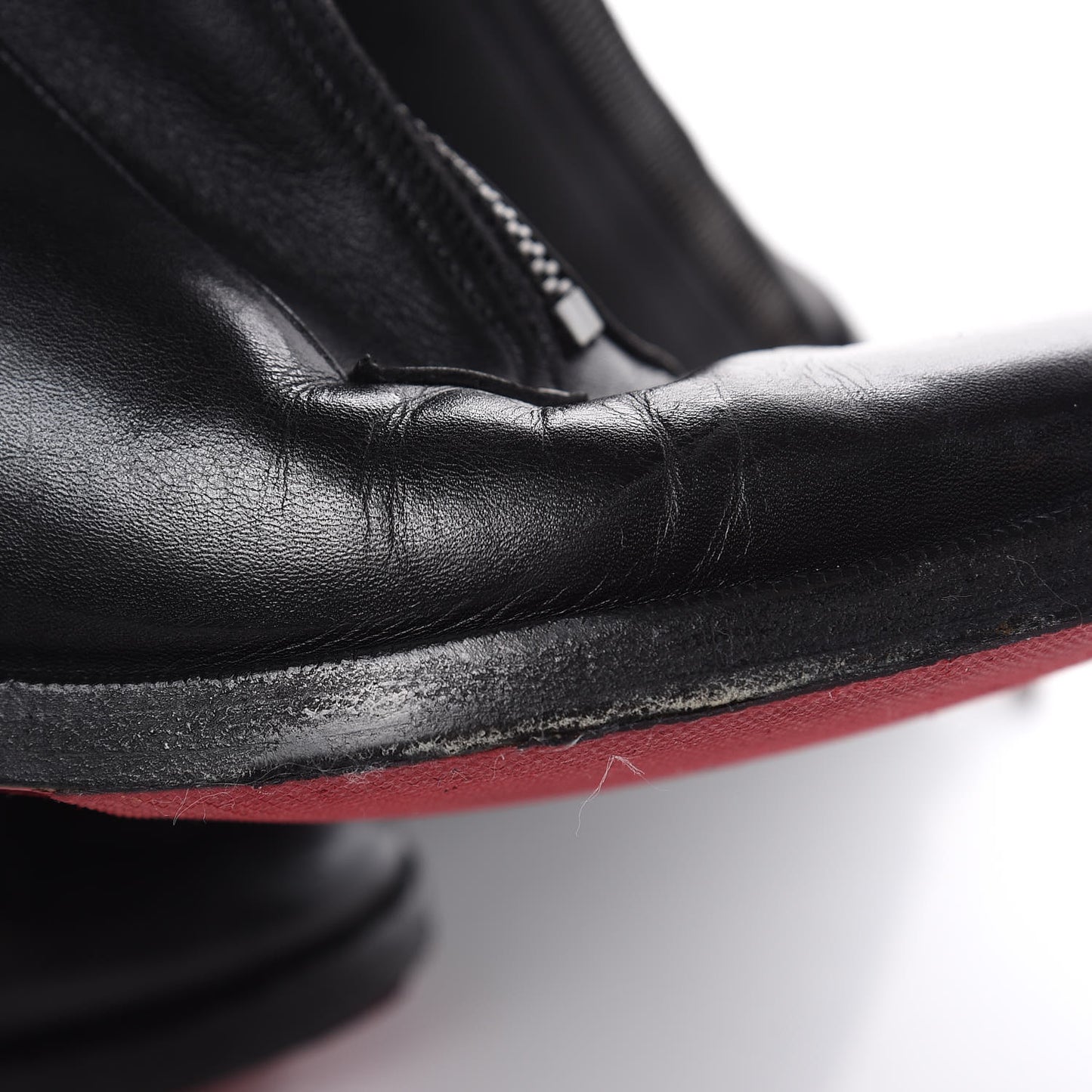 Matte Calfskin Foresta Knee High Wedge Boots 37.5 Black