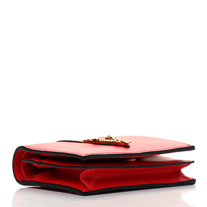 Versace Calfskin Virtus Bifold Wallet Red 4 of 7