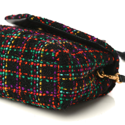Saint Laurent Tweed Toy Loulou Shoulder Bag Black 11 of 17