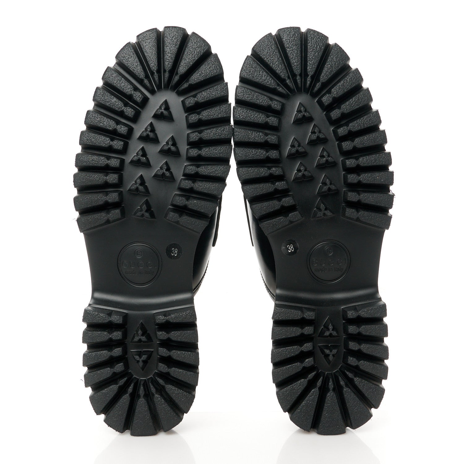 Gucci Magnum Calfskin Womens Horsebit Platform Mules 38 Black 5 of 11