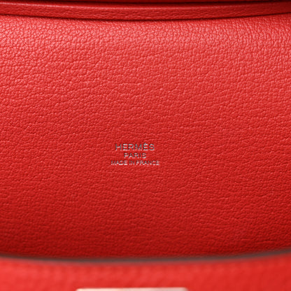 Hermes Taurillon Clemence Jypsiere 28 Rouge Casaque 6 of 12