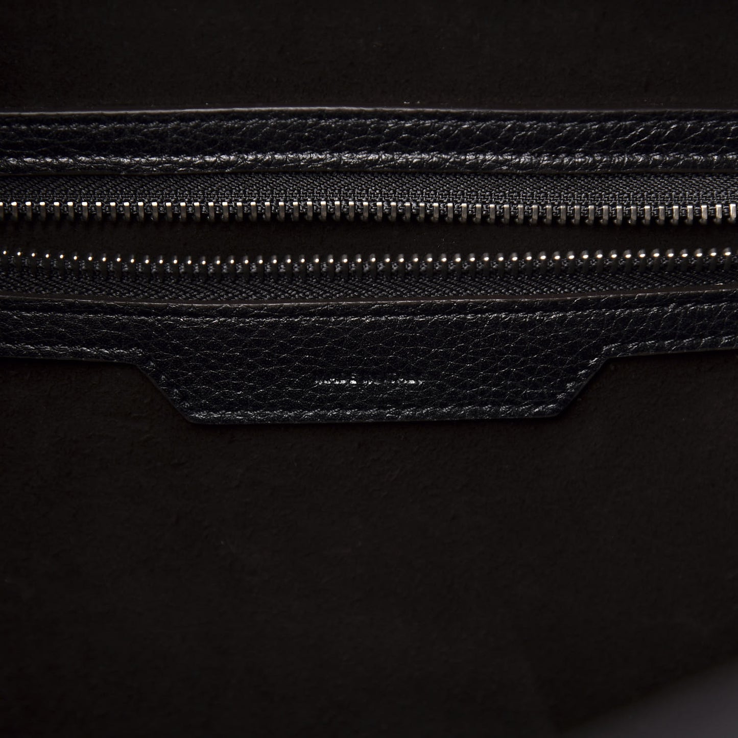 Drummed Calfskin Mini Luggage Black